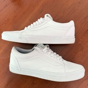 Vans Mens Sneakers (White, Size 10.5)
